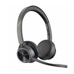 DIADEMA POLY VOYAGER 4320 UC,V4320 C USB-A INALAMBRICA BLUETOOTH  DONGLE BINAURAL ALCANCE DE 50M HASTA 24 H DE CONVERSACION CONE