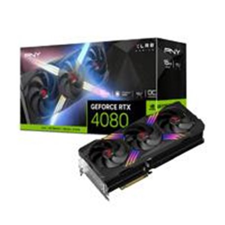 TARJETA DE VIDEO PNY NVIDIA RTX 4080 VERTO EPIC-X ARGB TRIPL FAN XLR8 OC / 16GB GDDR6X / 3X DP 1.4A / HDMI 2.1 / PCIE 4.0 X16 / 