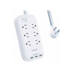 VICAEX 9P SUPRESOR DE PICOS VICA 6 SALIDAS 3 PUERTOS USB