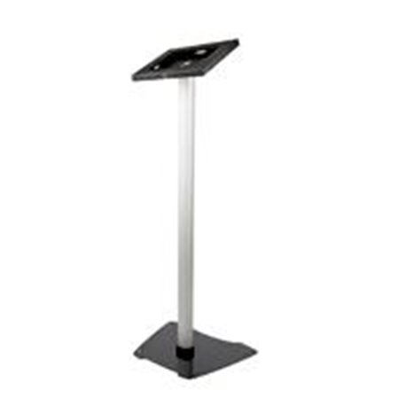 STNDTBLT1FS PEDESTAL CON SEGURO PARA IPAD - BASE DE PISO METALICA SEGURA CON ALTURA FIJA - CON SOPORTE PARA IPAD AIR, IPAD PRO D
