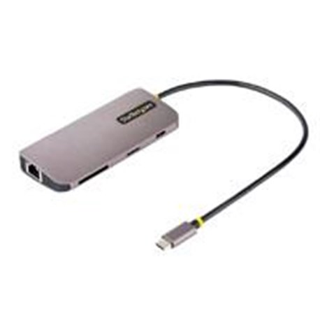 115B-USBC-MULTIPORT DOCKING STATION MULTIPUERTOS USB C DE VIDEO 4K A 60HZ, ADAPTADOR CON HUB DE 3 PUERTOS USB-A DE 5GBPS, PD DE 