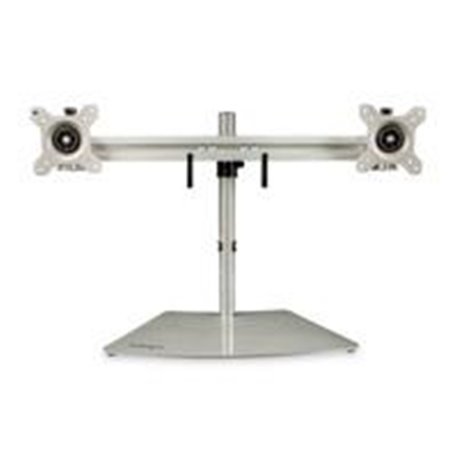 ARMDUOSS SOPORTE DE ESCRITORIO PARA 2 MONITORES - SOPORTE ERGONOMICO DE SOBREMESA PARA 2 MONITORES DE 24 CON MONTAJE VESA - CON 