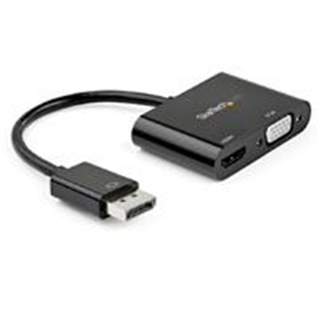 DP2VGAHD20 ADAPTADOR DE VIDEO DISPLAYPORT A HDMI VGA - DONGLE CONVERTIDOR DISPLAYPORT 1.2 HBR2 A HDMI 2.0  O VGA 1080P - STARTEC