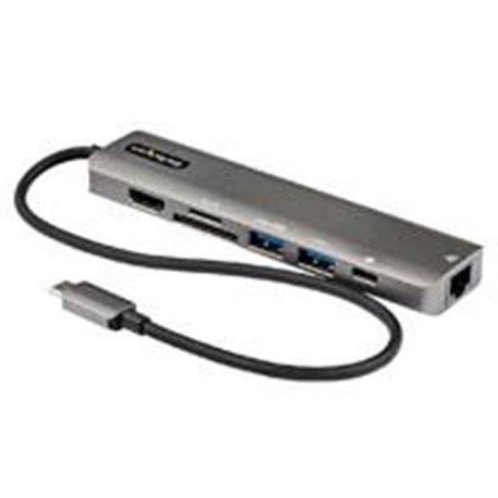 DKT30CHSDPD1 DOCKING STATION - ADAPTADOR MULTIPUERTOS USB C - DOCK MINI USB-C A HDMI 2.0 4K 60HZ, PD PASS-THROUGH DE 100W, SD, U
