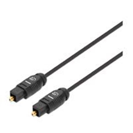 356077 CABLE AUDIO,MANHATTAN,356077, TOSLINK M-M 2.0M NEGRO