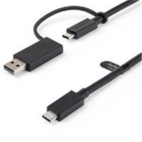 USBCCADP CABLE USB TIPO C DE 1M CON ADAPTADOR USB-A, USB-C A C , USB-A A C, CABLE USB C 2 EN 1 PARA DOCKS HIBRIDAS - STARTECH.CO
