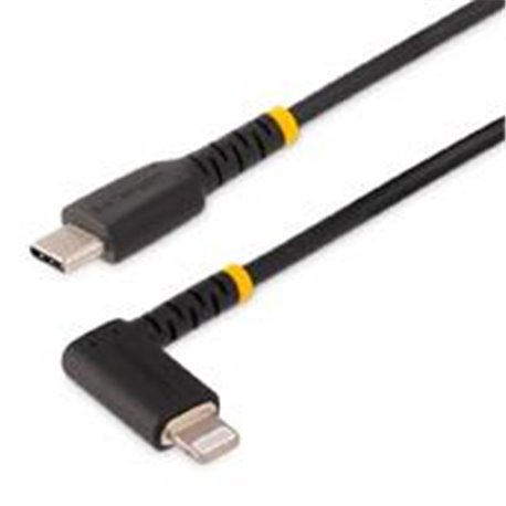 RUSB2CLTMM1MR CABLE DE 1M USB-C A LIGHTNING - CABLE USB 2.0 A LIGHTNING ACODADO - CABLE USB TIPO C A LIGHTNING DE CARGA - MFI - 