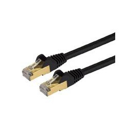 C6ASPAT5BK CABLE DE 2M CAT6A ETHERNET NEGRO - CABLE DE RED 10GB CAT6A SNAGLESS BLINDADO RJ45 POE DE 100W - 10GBE CON CERTIFICACI