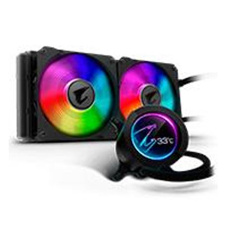 AORUS WATERFORCE X 360 DISIPADOR DE ENFRIAMIENTO LIQUIDO GIGABYTE AORUS WATERFORCE X 360 / LCD DISPLAY /S-1200/AM4/RGB
