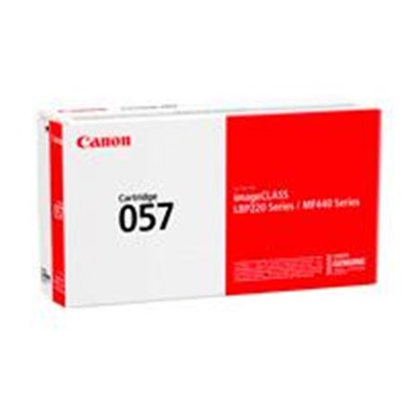 3009C001AA TONER CANON 057 NEGRO, RENDIMIENTO 3,100 PAGINAS, COMPATIBLE: LBP226DW, MF445DW