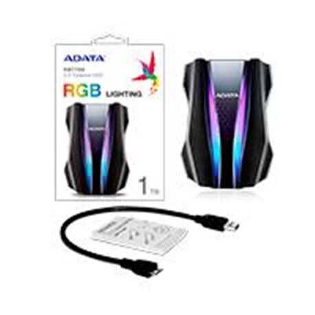 AHD770G-1TU32G1-CBK DISCO DURO EXTERNO ADATA HD770G 1TB PORTATIL 2.5 USB 3.2 NEGRO WINDOWS MAC LINUX CONTRAGOLPES GAMING RGB