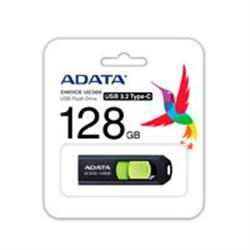 ACHO-UC300-128G-RBK/GN MEMORIA ADATA 128GB USB TIPO C UC300 RETRACTIL NEGRO VERDE