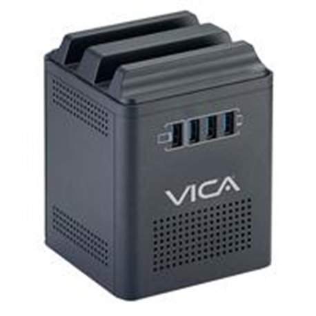 CONNECT 800 REGULADOR DE VOLTAJE VICA CONNECT 800 800 VA / 400 W 4 TOMAS NEMA 5-15R Y CENTRO DE CARGA CON 4 PUERTOS USB