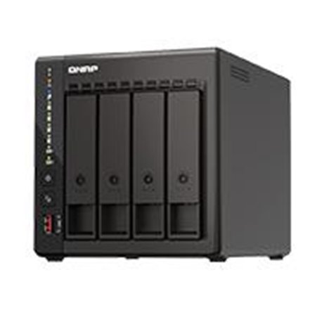 TS-453E-8G-US NAS QNAP TS-453E-8G / 4 BAHIAS / TORRE / INTEL CELERON 4NUCLEOS 2.6GHZ / 8GB RAM DDR4 / LAN 2,5GBE(2) / HDMI(2) / 