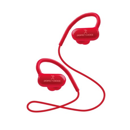 AUDIFONOS IN-EAR PERFECT CHOICE INALAMBRICOS EFFORT BLUETOOTH USB ROJO