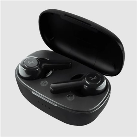 AUDIFONOS IN-EAR PERFECT CHOICE INALAMBRICOS HUSH CANCELACION DE RUIDO BLUETOOTH USB NEGRO