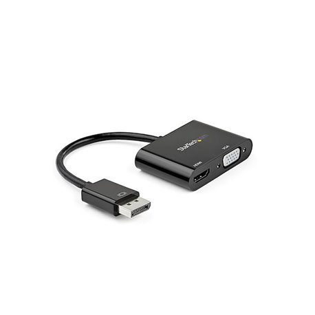 ADAPTADOR STARTECH DISPLAYPORT A HDMI VGA -DONGLE CONVERTIDOR DISPLAYPORT 1.2 HBR2 A HDMI 2.0 (4K 60Hz) o VGA 1080p -ADAPTADOR D
