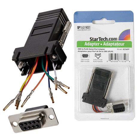 ADAPTADOR MODULAR SERIAL DB9 A CABLE RJ45 - HEMBRA A HEMBRA StarTech.com GC98FF