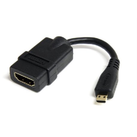 ADAPTADOR STARTECH HDMI® DE ALTA VELOCIDAD 12CM A MICRO HDMI - H A M - 1 x HDMI (TYPE A) HEMBRA AUDIO VIDEO DIGITALl - 1 x HDMI