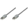 CABLE MANHATTAN USB A-a 1.8M GRIS