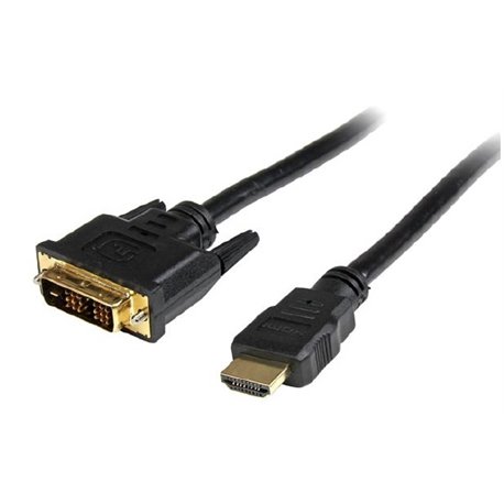 CABLE STARTECH DE 1M ADAPTADOR DE VIDEO HDMI A DVI-D - MACHO A MACHO - 1 x DVI-D MACHO VIDEO DIGITAL