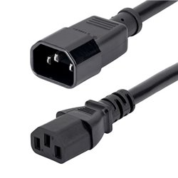 CABLE STARTECH DE 90CM EXTENSOR DE EXTENSION STANDAR CORRIENTE PARA PC COMPUTADORA PC C14 A C13