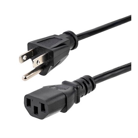 CABLE STARTECH DE 91CM DE ALIMENTACION CORRIENTE PARA PC COMPUTADORA C13 A NEMAS-15P 14AWG CON TOMA CORRIENTE-125V