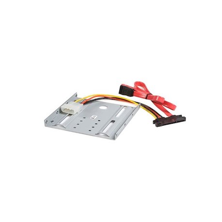 JUEGO KIT STARTECH ADAPTADOR DE MONTAJE PARA DISCO DURO SATA DE 2.5IN EN BAHIA DE 3.5IN - MONTA UN DISCO DURO DE 2.5IN SATA EN U