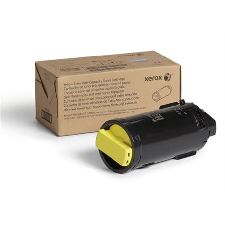 TONER XEROX 106R03926 AMARILLO PARA IMPRESORAS C600 EXTRA ALTA CAPACIDAD (16 800 PAG)