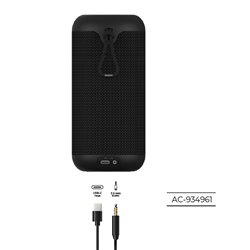 BOCINAS ACTECK GLEE MAX AP460 BLUETOOTH 5.0 TWS IPX5 10W ALIMENTACION USB C BATERIA RECARGABLE