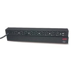 PDU BASICO APC AP9562 CAPACIDAD DE CARGA 1400VA 120V RACK 1U CON 10 NEMA 5-15R EN PARTE FRONTAL 50/60 Hz