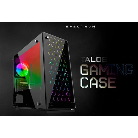 GABINETE BALAM RUSH TALOS GI980 NEGRO 3VENT RGB 2*USB 3.0 BR-922968