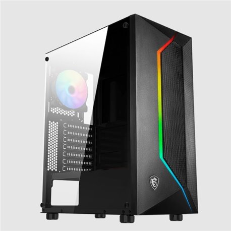 GABINETE MSI MAG VAMPIRIC 100R VIDRIO TEMPLADO VENTILADOR ARGB ATX MICRO ATX MINI ITX