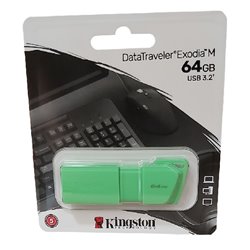 MEMORIA KINGSTON 64GB USB 3.2 GEN 1 EXODIA VERDE