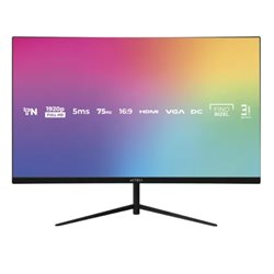 MONITOR ACTECK 27 LED CAPTIVE VIVID SP270 HDMI VGA PLANO 75HZ NEGRO