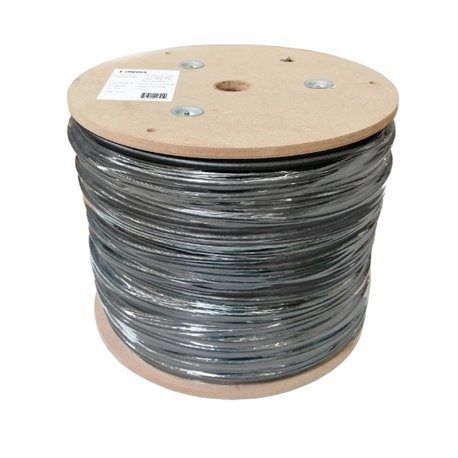 BOBINA UTP X-MEDIA XM-C6BCOD-1KBK CAT 6 305MTS PARA EXTERIOR 24AWG COBRE CCA COLOR NEGRO