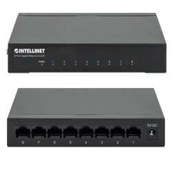 SWITCH INTELLINET 8 PUERTOS GB METAL