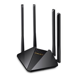 ROUTER WI-FI 5 MERCUSYS MR30G AC1200 2.4GHz 300Mbps + 5GHz 867Mbps MU-MIMO 4 ANTENAS 5dBi Y 3 PTOS GIGABIT RJ45