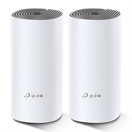 SISTEMA DECO E4 (2 PIEZAS) TP-LINK MESH WI-FI AC1200 (2 PTOS ETHERNET 10/100 POR PIEZA) MU-MIMO BEAMFORMING