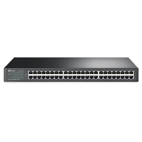 SWITCH TP-LINK TL-SF1048 CON 48 PUERTOS 10/100M NO ADMINISTRABLE CON MONTURA PARA RACK