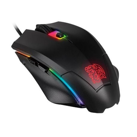 MOUSE GAMER THERMALTAKE GAMING CON MOUSEPAD TALON ELITE RGB GEAR HASTA 5000DPI 6 BOTONES