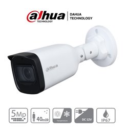 CAMARA DAHUA BULLET 5MPX LENTE 2.7MM IR 40 MTS METALICA EXTERIOR HAC-B3A51-Z