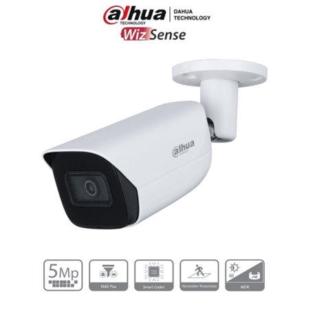 CAMARA DAHUA IP BULLET 5MPX LENTE 2.8MM IR 30 MTS METALICA EXTERIOR IPC-HFW2541E-S MICROFONO RANURA MICROSD