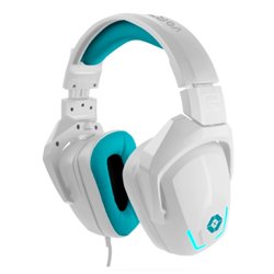 AUDIFONOS DIADEMA GAMER VORTRED ALAMBRICO CLOUD PASS 7.1 USB 2.2 METROS BLANCO AZUL