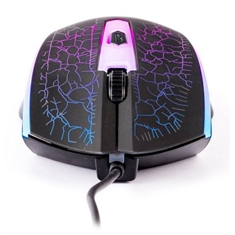 MOUSE GAMER NACEB ALAMBRICO NEGRO ILUMINADO 1200DPI 4 BOTONES