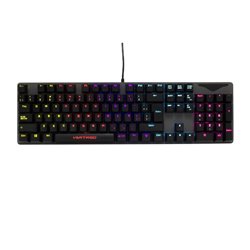 TECLADO GAMER VORTRED ALAMBRICO BASTION RGB USB 1.5 METROS NEGRO