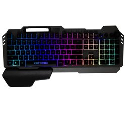 TECLADO GAMER VORTRED ALAMBRICO HOLDER RGB USB NEGRO