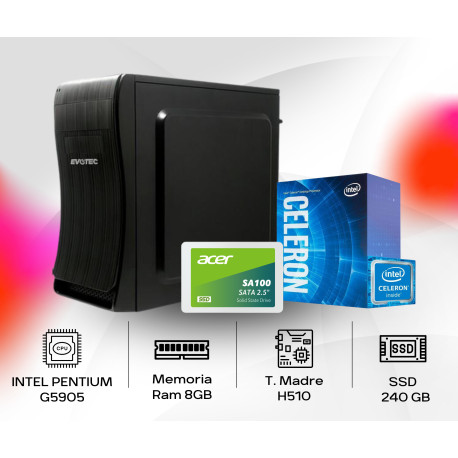 CPU AMD A10-9700 VÍDEO RADEON SSD 240GB DDR4 8GB