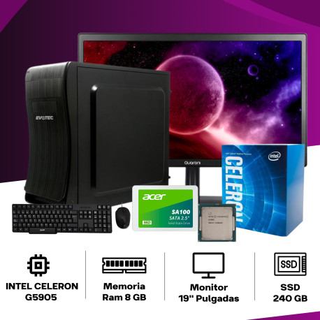 CPU AMD A10-9700 VÍDEO RADEON SSD 240GB DDR4 8GB