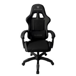 SILLA GAMER BALAM RUSH POWER RUSH V2 BLACK EDITION MEDIANA TELA Y PIEL RECLINABLE BR-934534